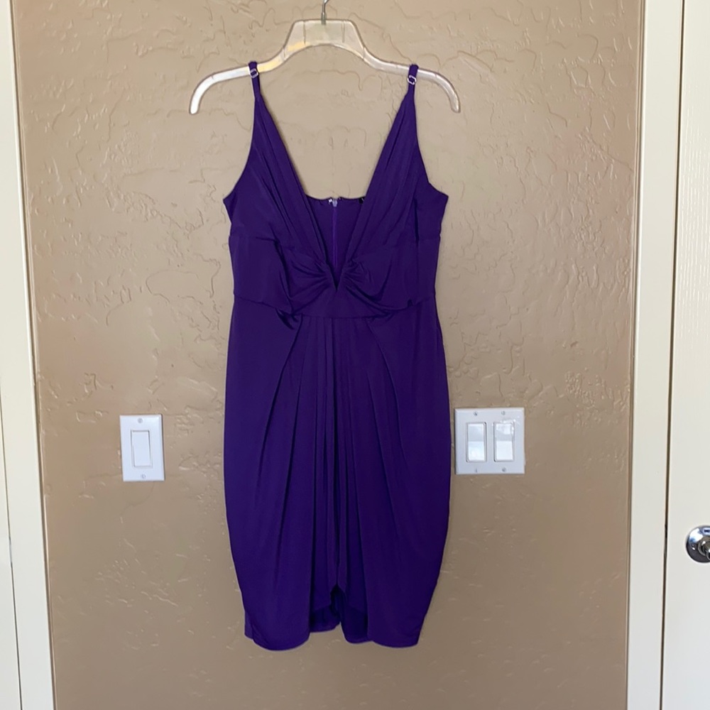 Deep plunge form fitting dress